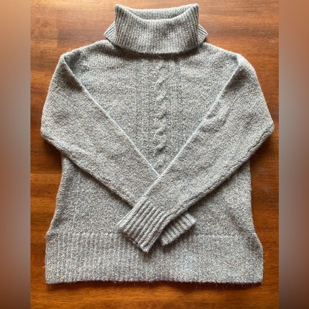 Jones New York Signature Blue Turtleneck